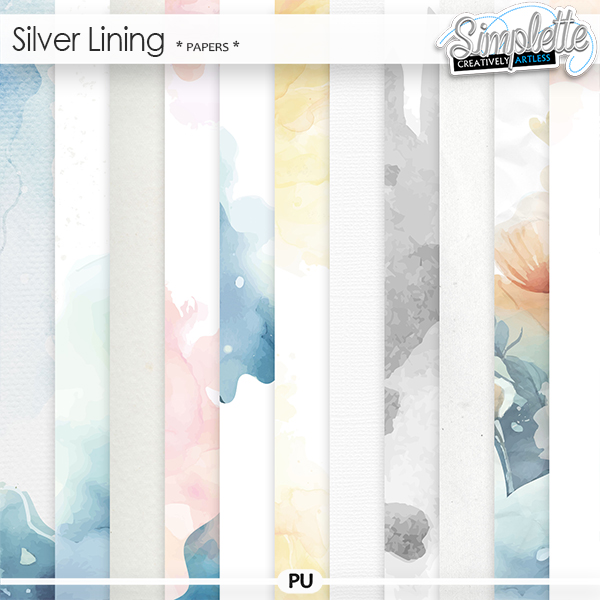 Silver Lining (papers) by Simplette