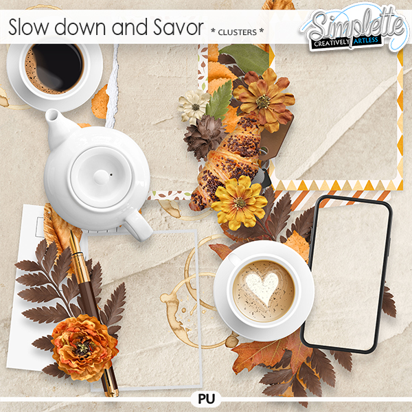 Slow down and Savor (clusters) by Simplette