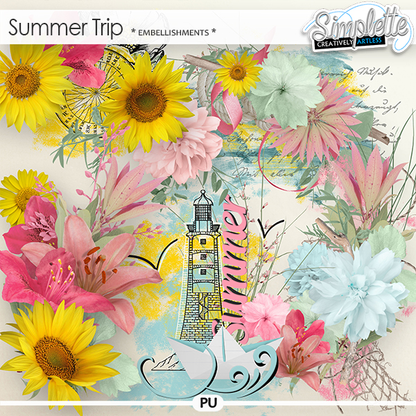 Summer Trip (embellishments)