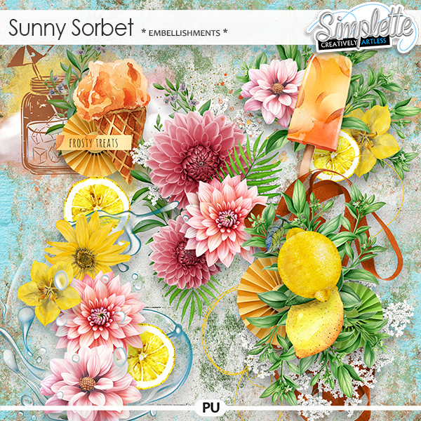 Sunny Sorbet (embellishments) by Simplette