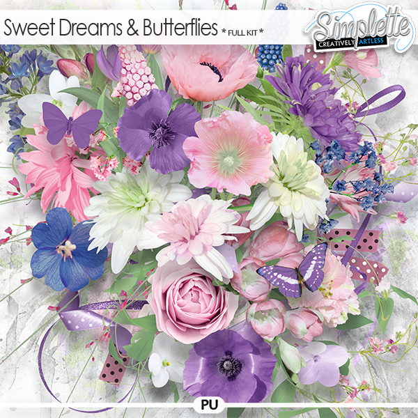 Sweet Dreams and Butterflies (full kit) by Simplette