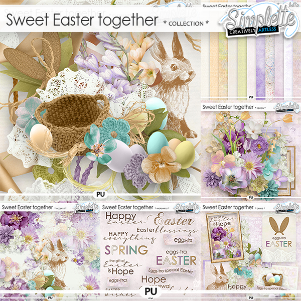 Sweet Easter Together (collection with free cards) by Simplette