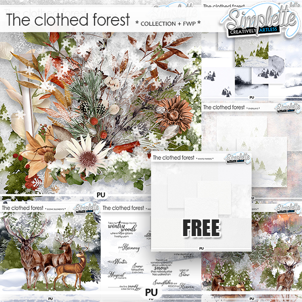 The clothed Forest (collection with FREE white papers OFFERED) by Simplette