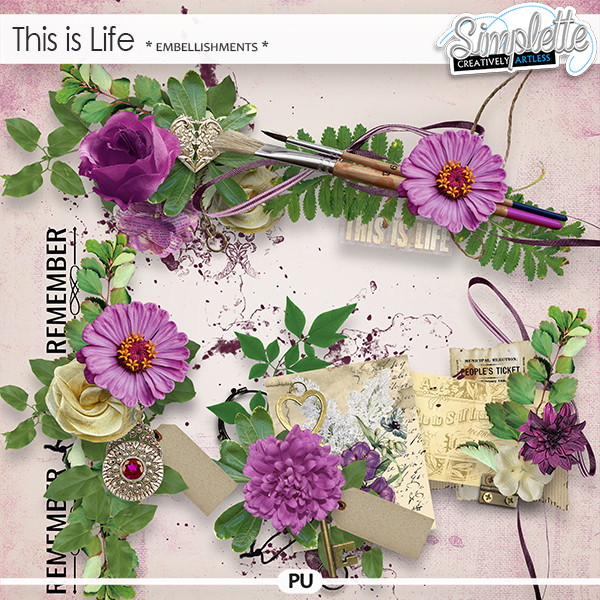 This is Life (embellishments) by Simplette | Oscraps This is Life (embellishments) by Simplette | Oscraps