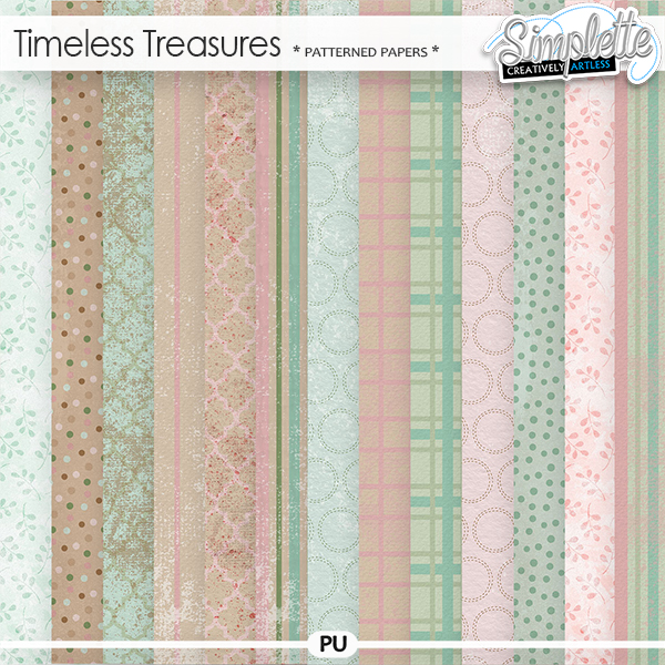 Timeless Treasures (patterned papers) by Simplette