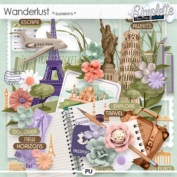 Wanderlust (elements) by Simplette