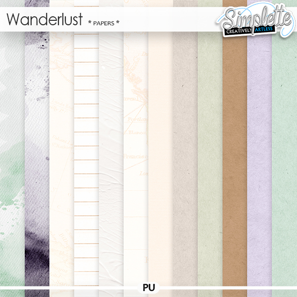 Wanderlust (papers) by Simplette