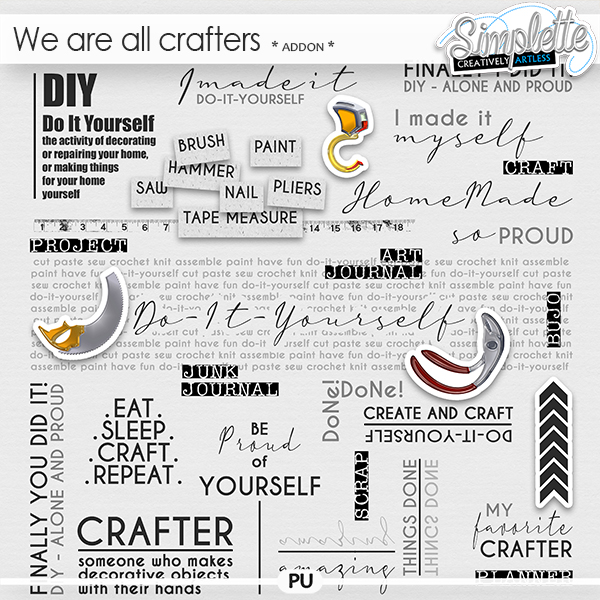 We are all crafters (wordarts) by Simplette We are all crafters (wordarts) by Simplette