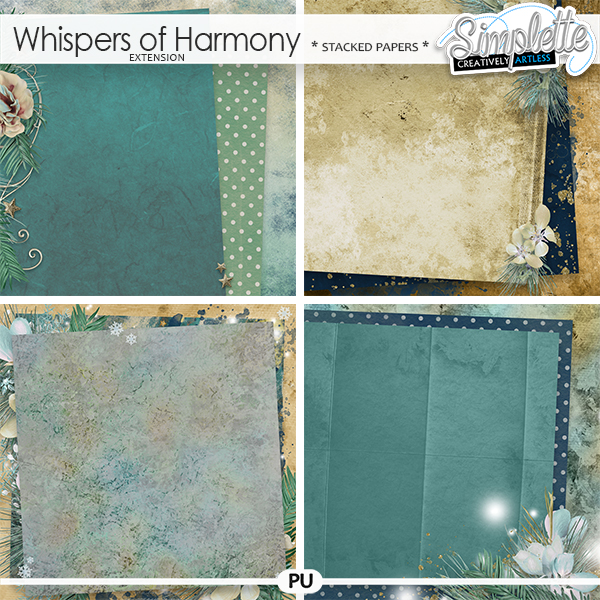 Whispers of Harmony (stacked papers) by Simplette