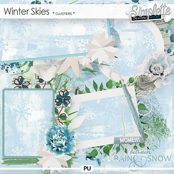 Winter Skies (clusters) by Simplette Winter Skies (clusters) by Simplette