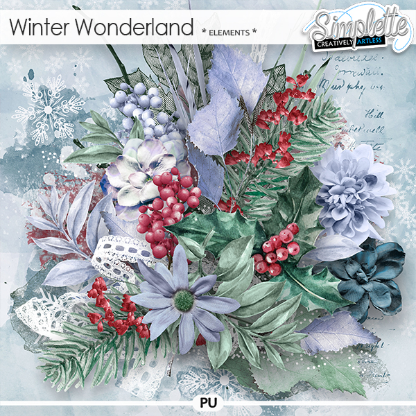 Winter Wonderland (elements) by Simplette | Oscraps