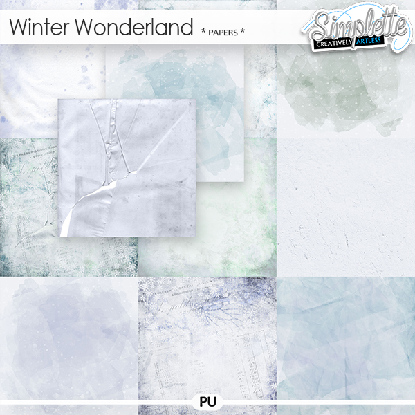 Winter Wonderland (papers) by Simplette | Oscraps