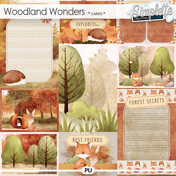Woodland Wonders (cards) by Simplette