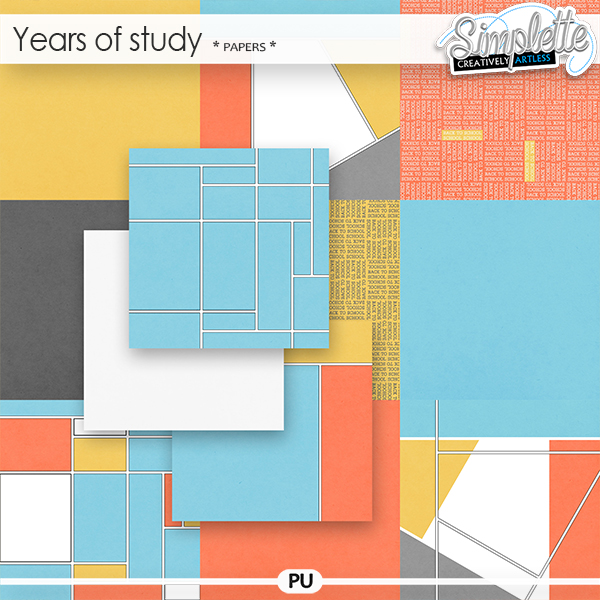 Years of study (papers) by Simplette