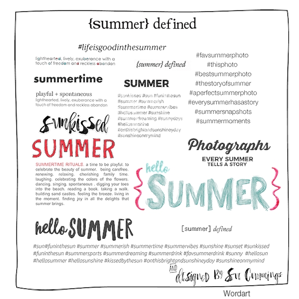 Summer Defined {Wordart}