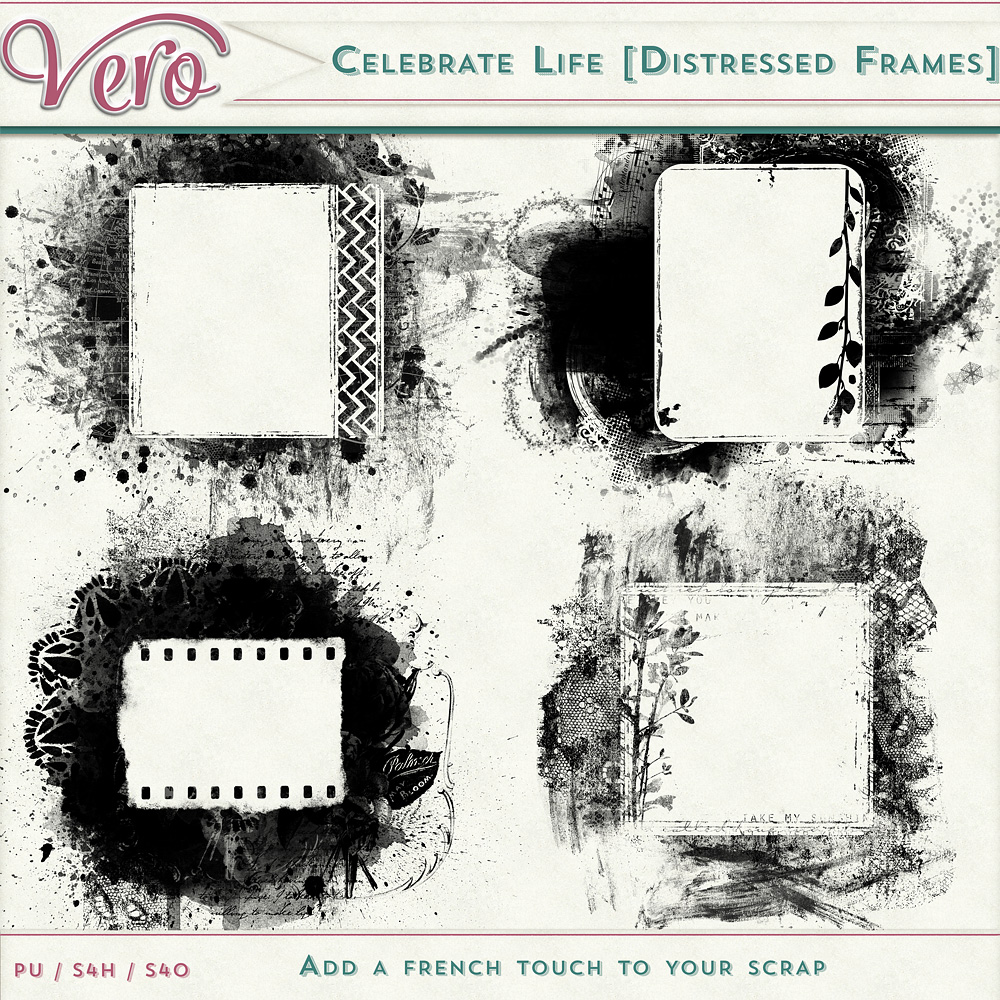 Celebrate Life Distressed Frames Masks by Vero