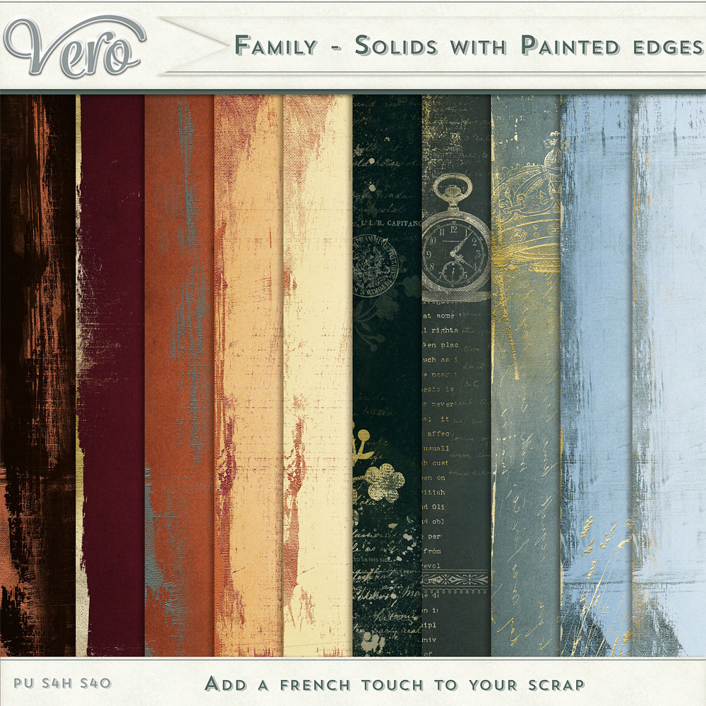 Family Painted Edge Papers by Vero Family Painted Edge Papers by Vero