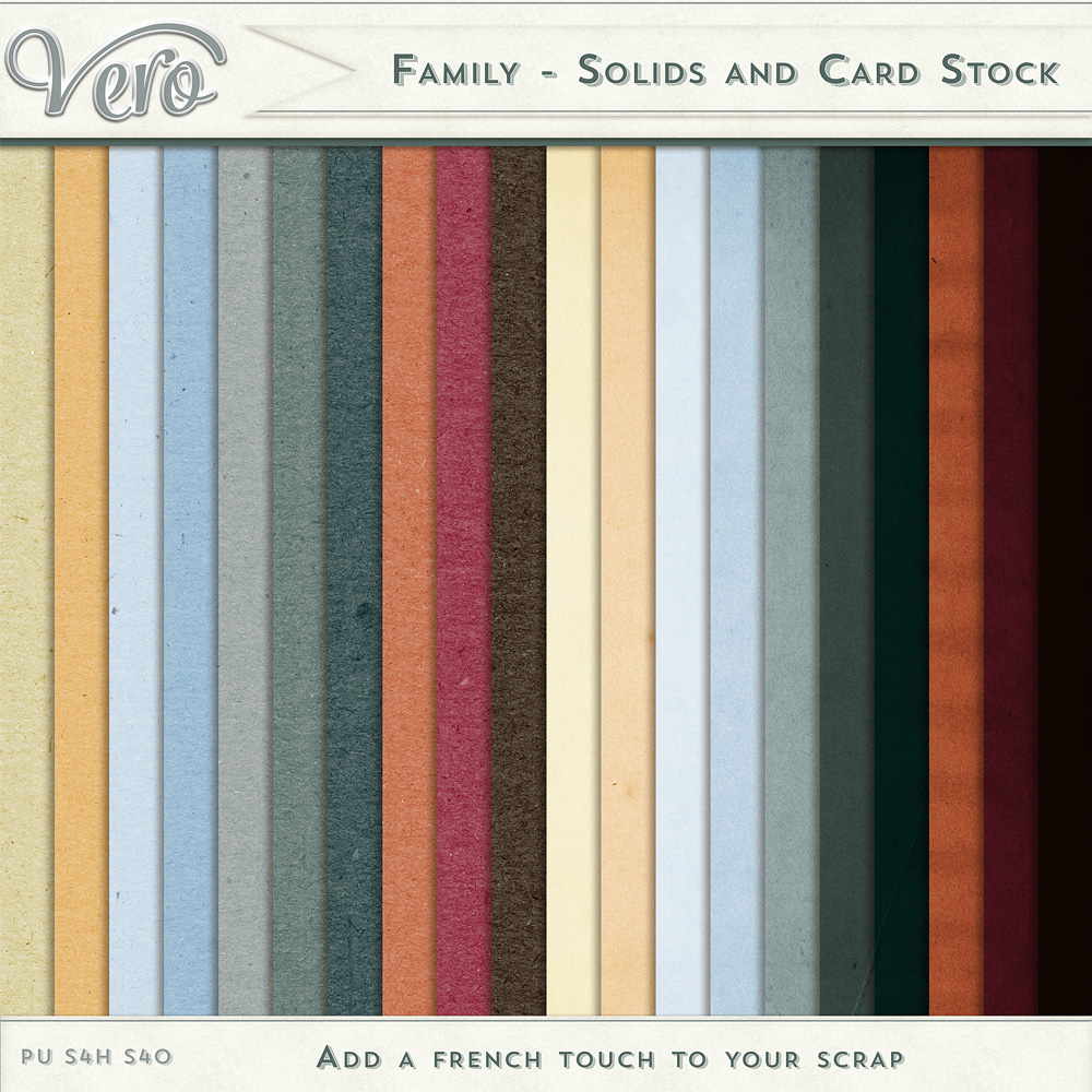 Family Solid Papers by Vero Family Solid Papers by Vero