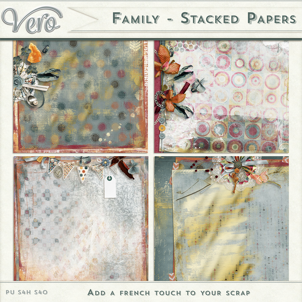 Family Stacked Papers by Vero Family Stacked Papers by Vero