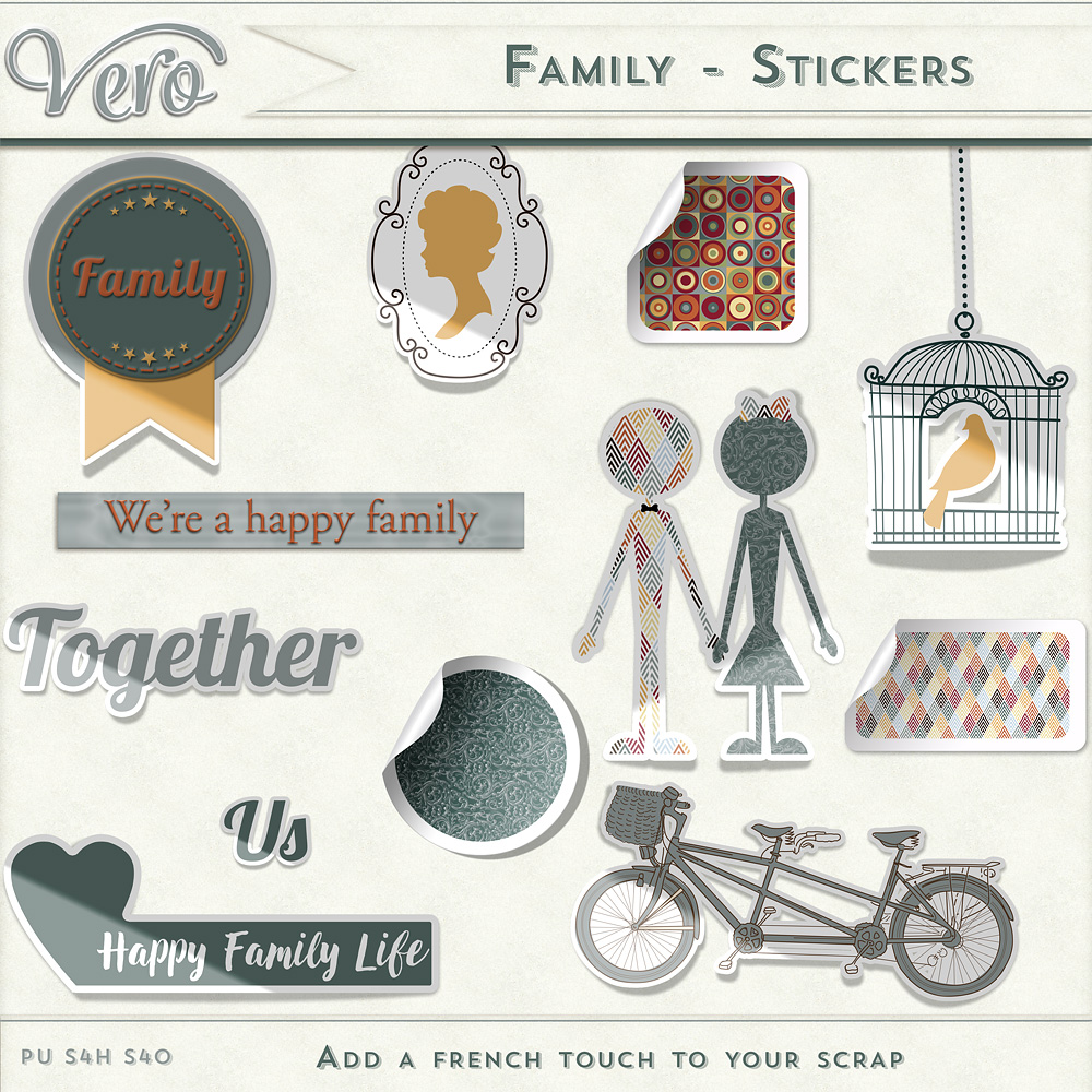 Family Stickers by Vero Family Stickers by Vero
