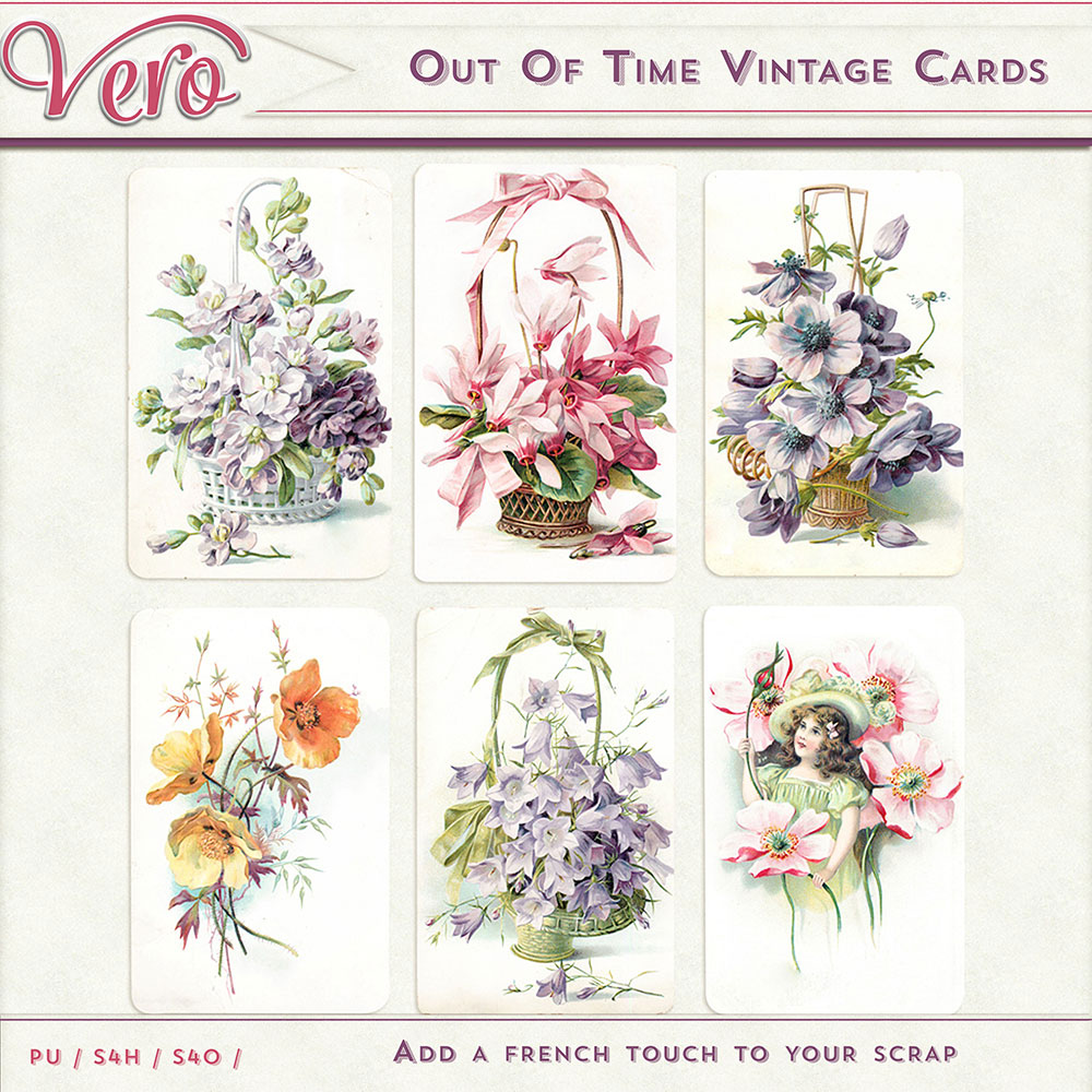 Out of Time Vintage Journal Cards by Vero Out of Time Vintage Journal Cards by Vero