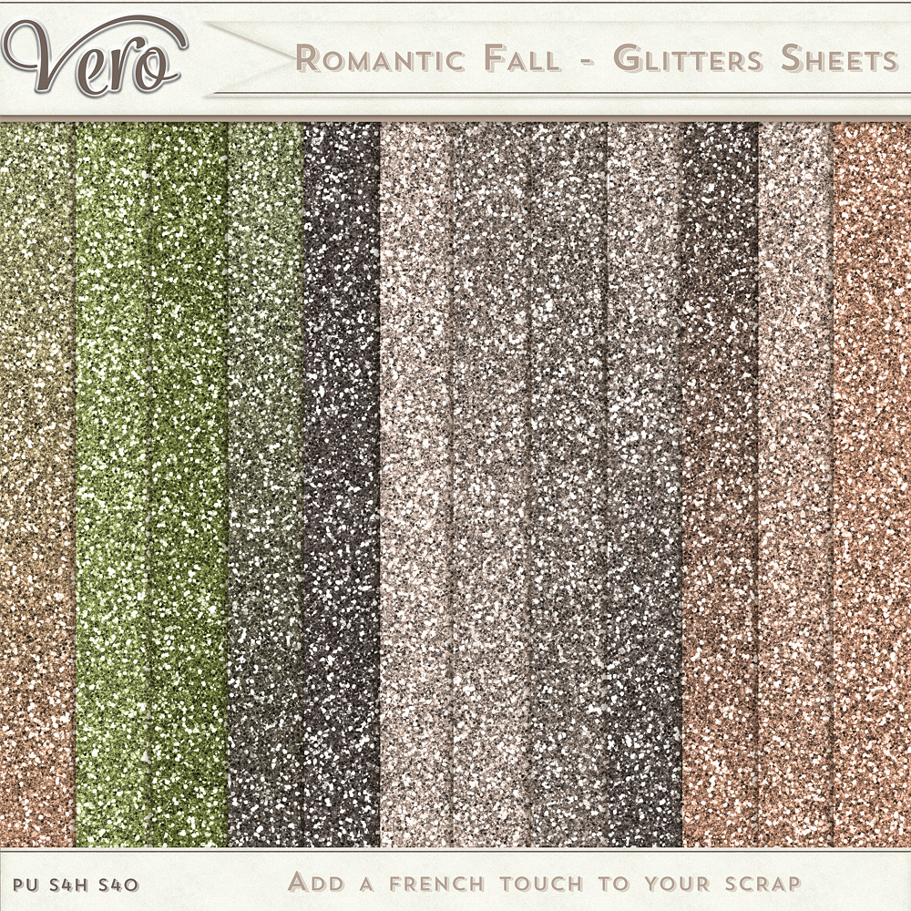 Romantic Fall Glitter Sheets