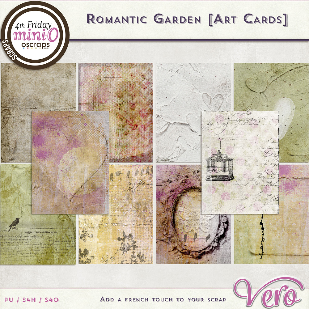 Romantic Garden Art Cards by Vero