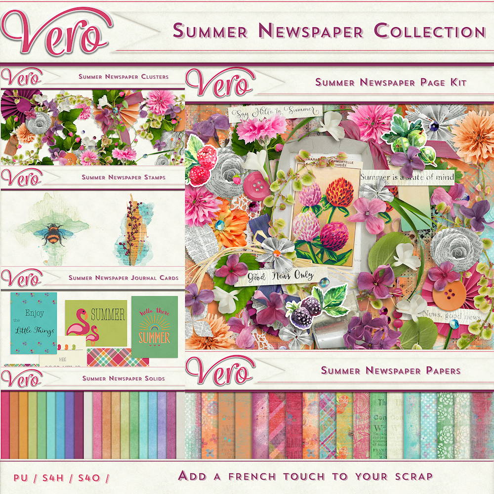 Summer Newspaper Collection by Vero