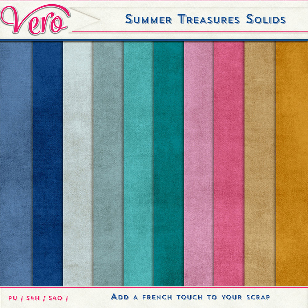 Summer Treasures Solid Papers by Vero Summer Treasures Solid Papers by Vero