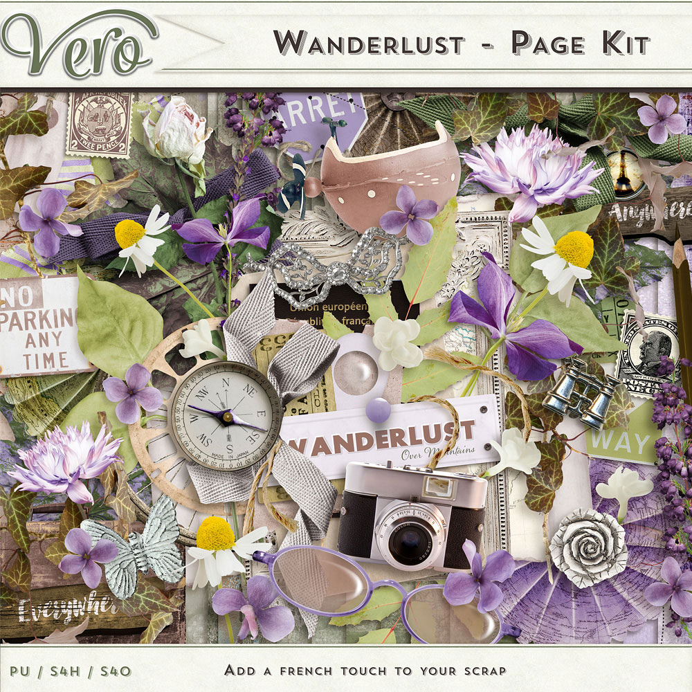 Wanderlust Page Kit by Vero