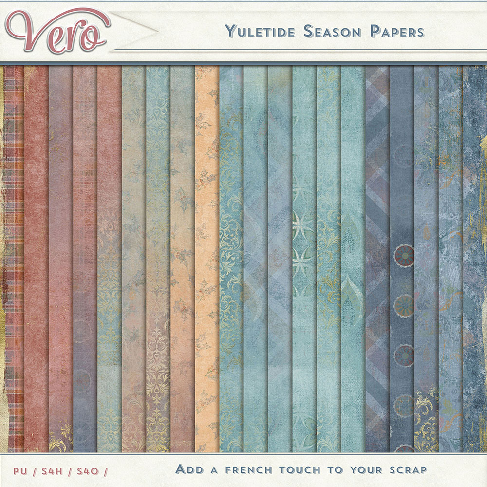 Yuletide Season Patterned Papers by Vero Yuletide Season Patterned Papers by Vero