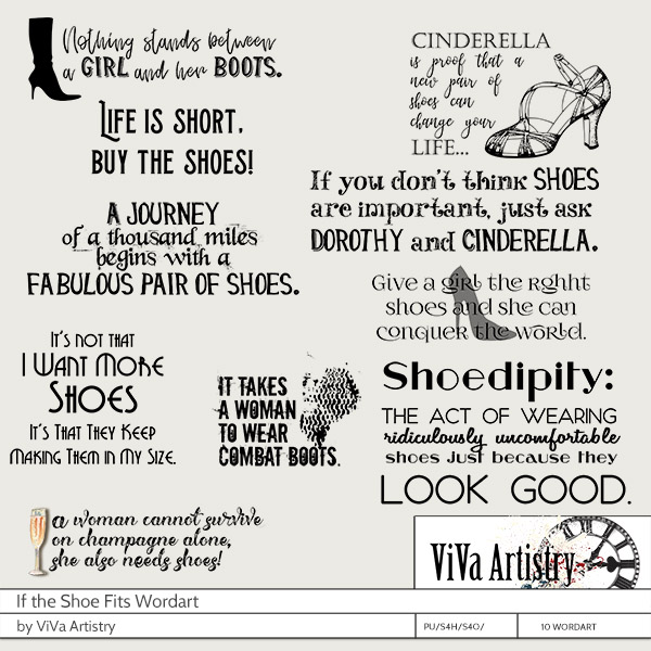 If the Shoe Fits Wordart If the Shoe Fits Wordart