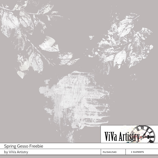 Spring Gesso Freebie