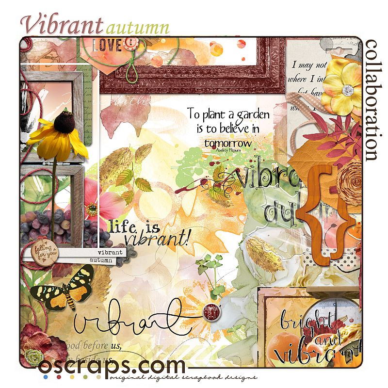Vibrant Autumn - An Oscraps 2014 Collaboration