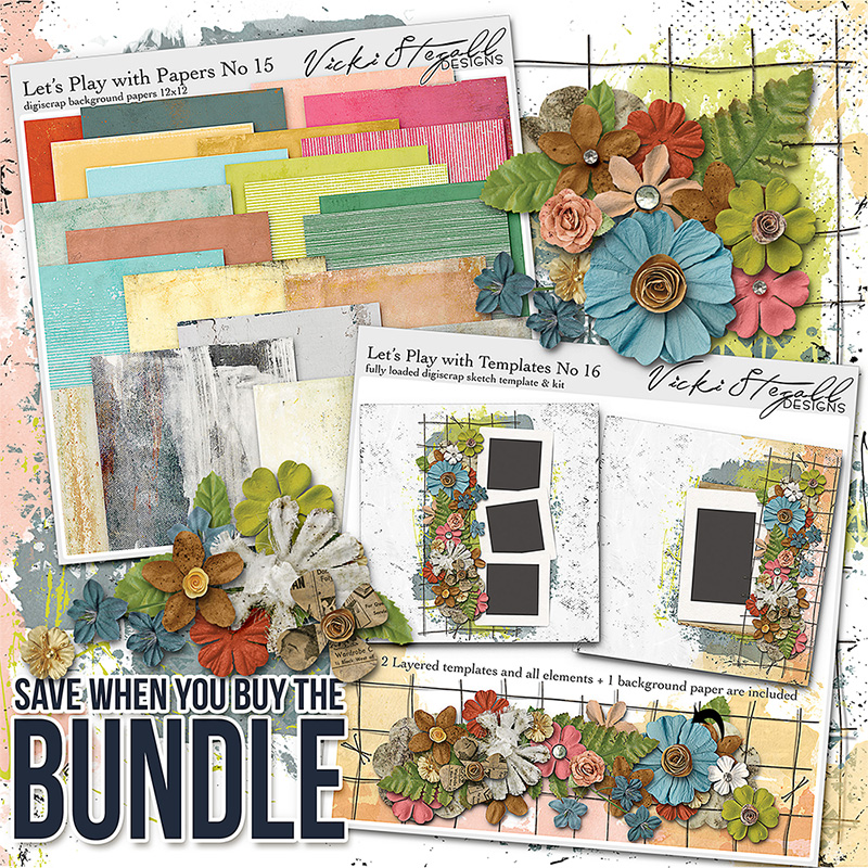 Let's Play with Templates and Papers 15 and 16 Bundle