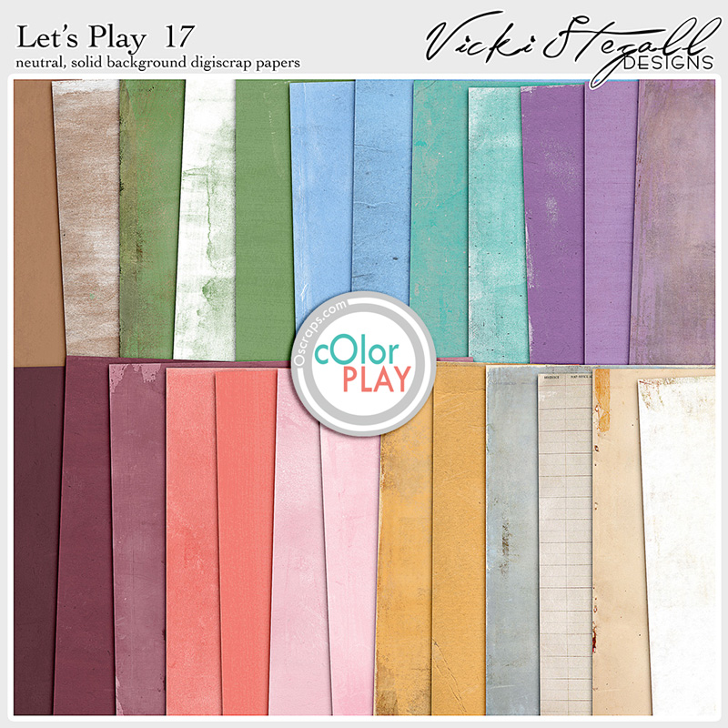 Let's Play 17 Digiscrap Papers