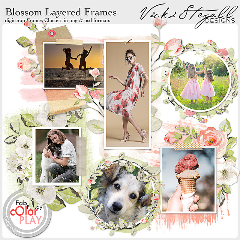 Blossom Layered Frame Clusters