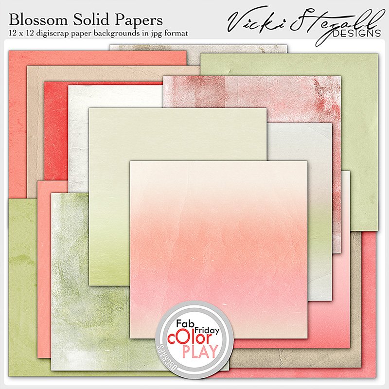 Blossom Solid Papers