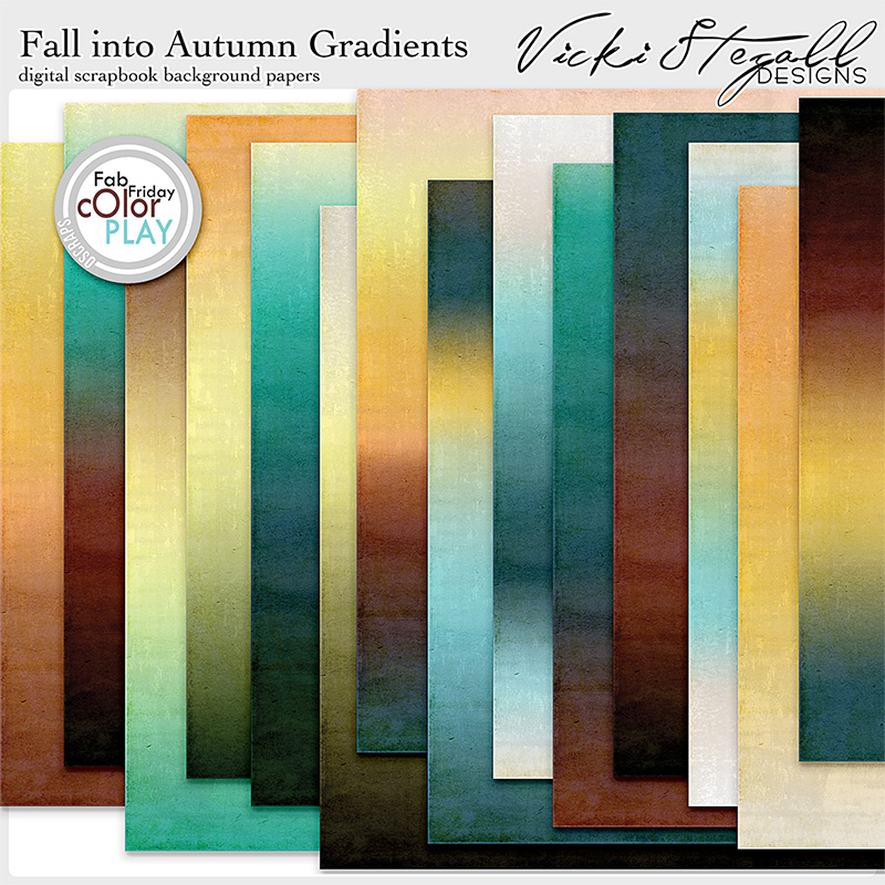 Fall Into Autumn Gradient Papers