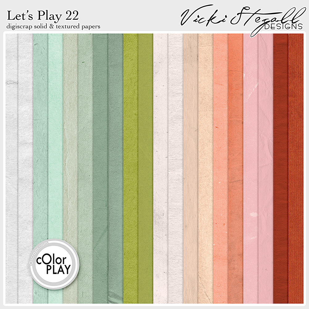 Let's Play 22 Digiscrap papers