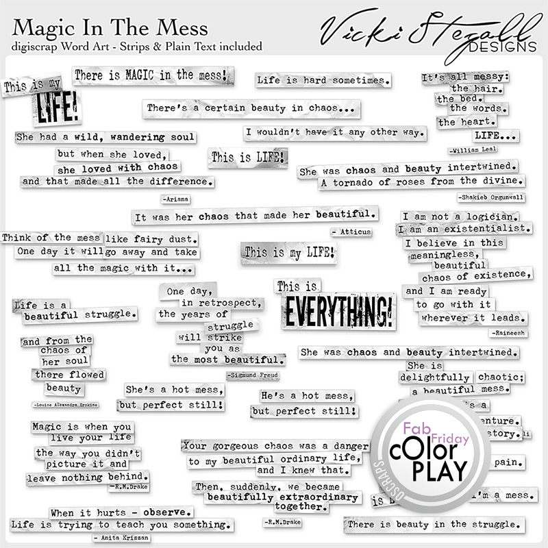 Magic in the Mess WordArt