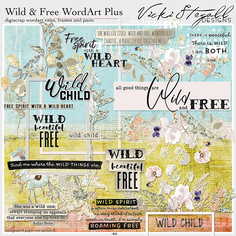 Digital Paper Background Pack Wild Animal Prints