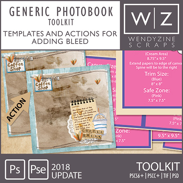 Generic Photobook toolkit by Wendyzine Scraps