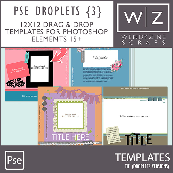 TEMPLATES: Droplets Set 3 PSE15/2018 TEMPLATES: Droplets Set 3 PSE15/2018