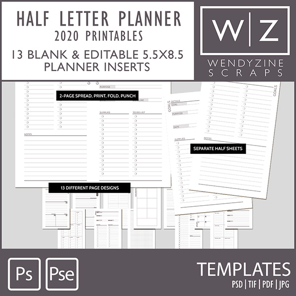 planners by Wendyzine Scraps