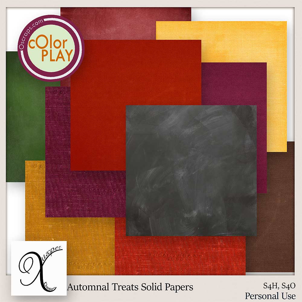 Autumnal Treats Solid Papers