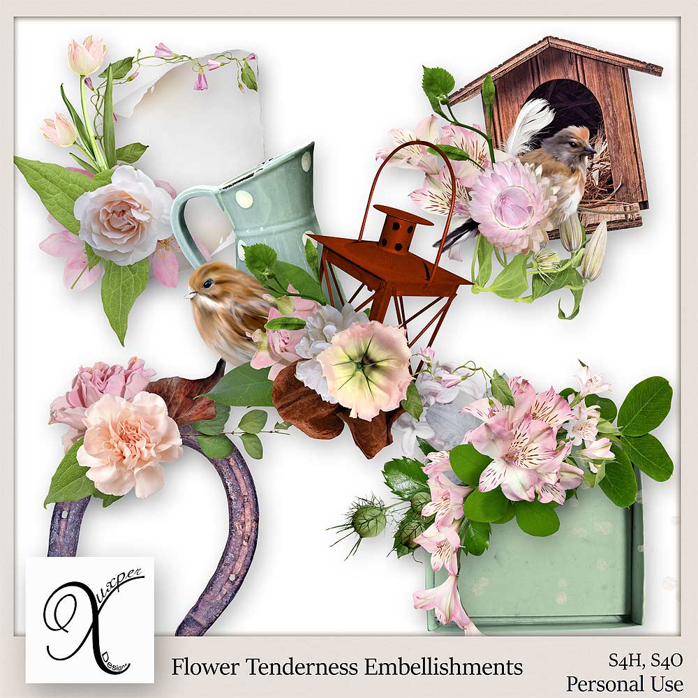 Flower Tenderness Embellishments