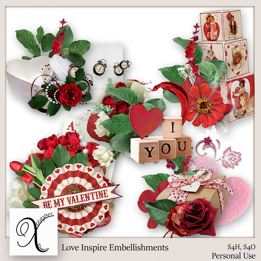 Love Inspire Embellishments