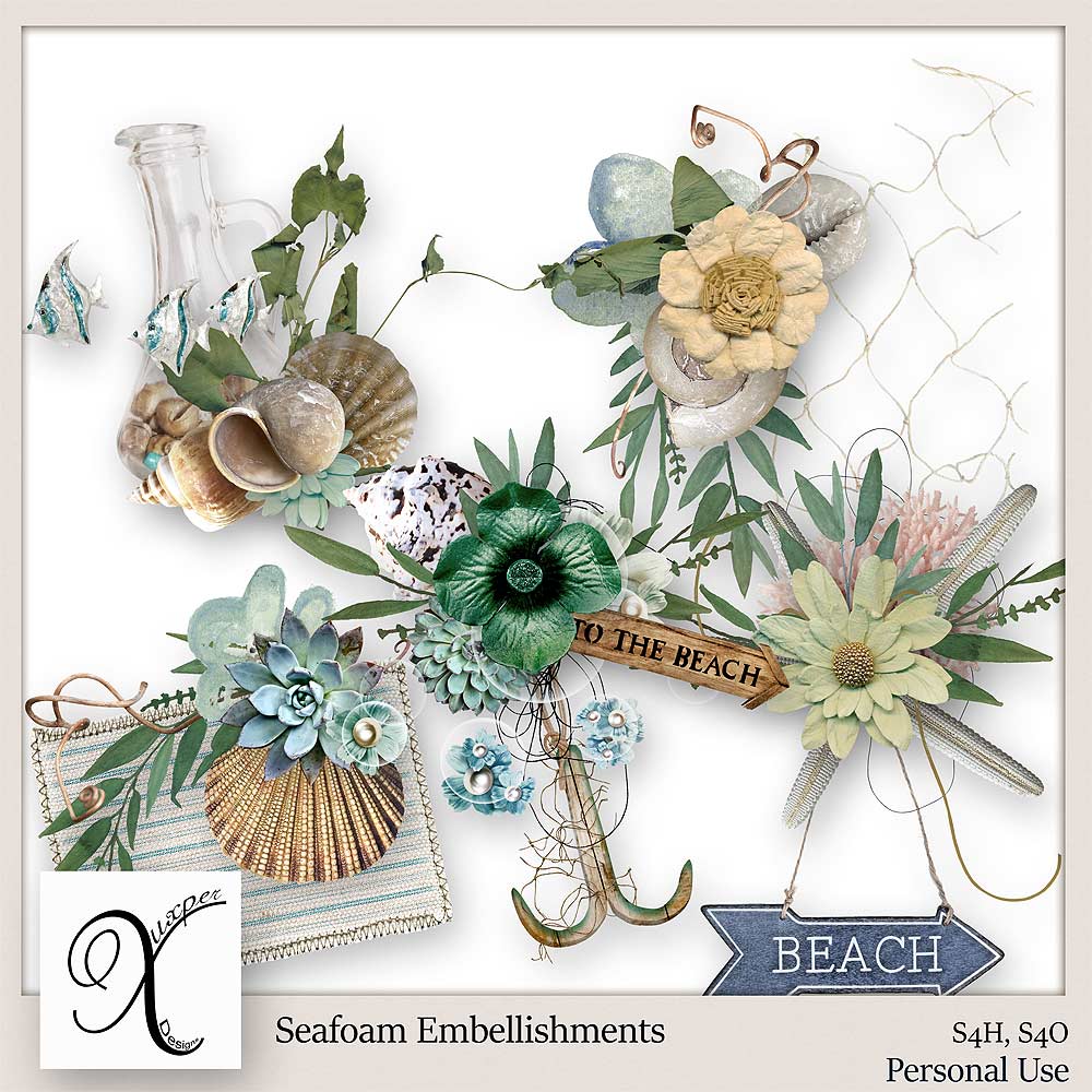 Seafoam Embellishments