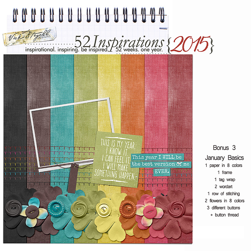 52 Inspirations 2015 - Bonus 3 - January Basics